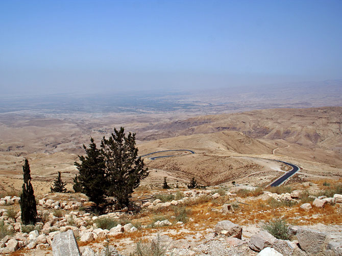 Панорама с горы Небо, Иордания