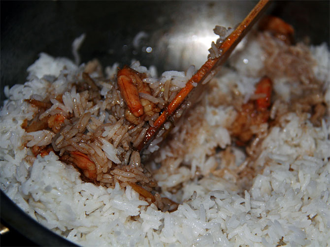Рецепт жареного риса по-тайски - рис